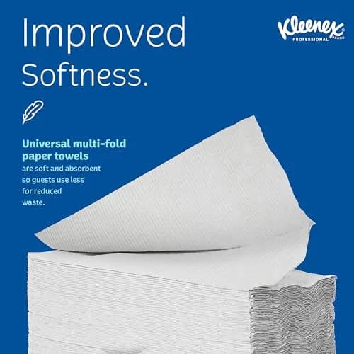 Kleenex Professional Multifold Paper Towels 8 x 150 Sheets | Soft, Absorbent, Eco-Friendly Office Towels thumbnail 4