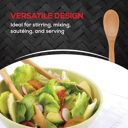 Helen's Asian Kitchen Bamboo Cooking Spoon 30cm (12 Inch) | Stir, Mix, Serve thumbnail 3