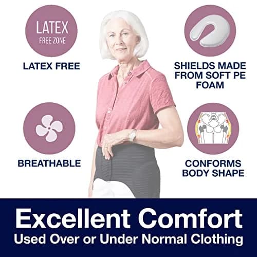 SAFEHIP Active Hip Protector Belt for Fall Fracture Prevention, Large 42-46 inches | Breathable & Comfortable Impact Protection Gear thumbnail 2