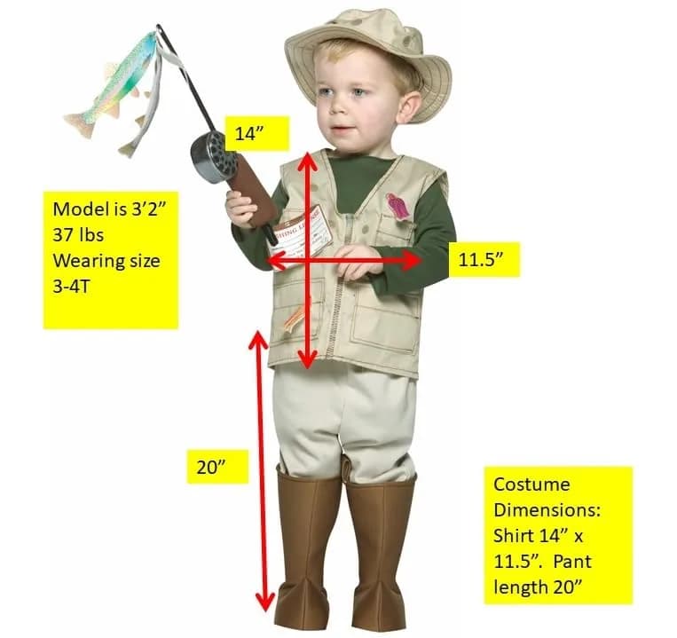 Rasta Imposta Future Fisherman Costume Brown 3-4T | Adorable Role-Play Outfit thumbnail 3