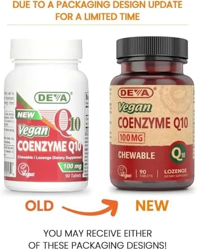DEVA Vegan Vitamins Coenzyme Q10 100mg thumbnail 2