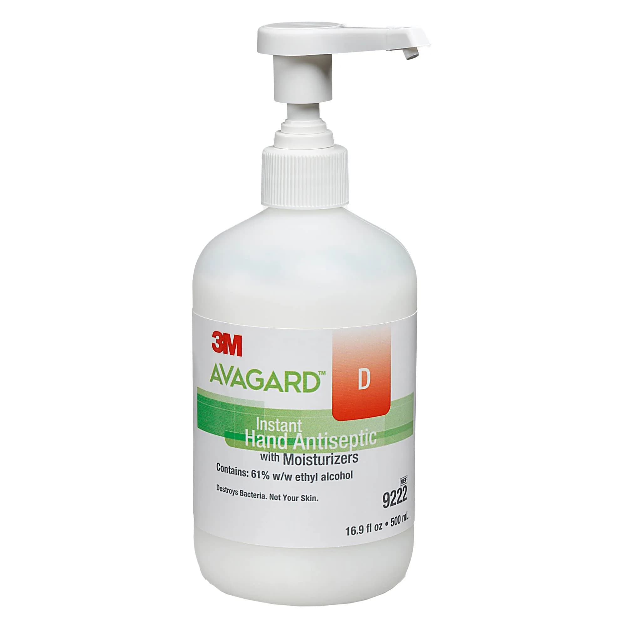3M Avagard D Hand Sanitizer Gel with Moisturizer 500ml (16.9 Fl Oz) | Antiseptic & Non-Drying Formula - main product image