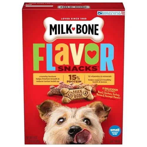 Milk-Bone Flavor Snacks Small Dog Treats 24 Oz. | Vitamin-Fortified, Wholesome & Crunchy thumbnail 9