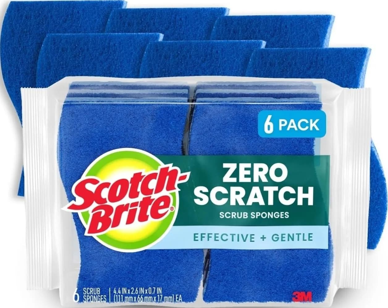 Scotch-Brite Non-Scratch Scrub Sponges Blue (30-Pack, 0.658 kg) — 6