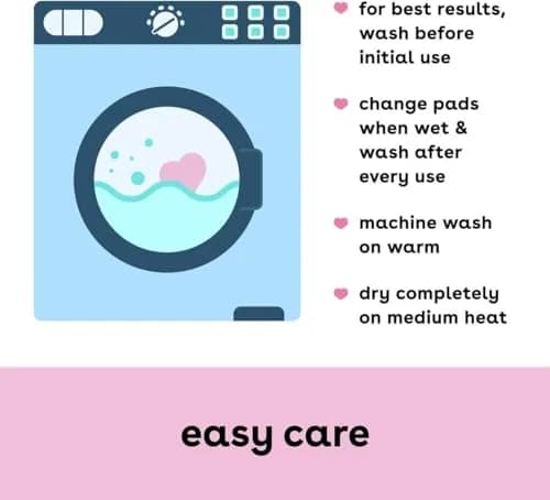 Bamboobies Soft Reusable Overnight Nursing Pads for Breastfeeding, 4 Count | Ultra-Soft Velour & Leak-Proof thumbnail 5