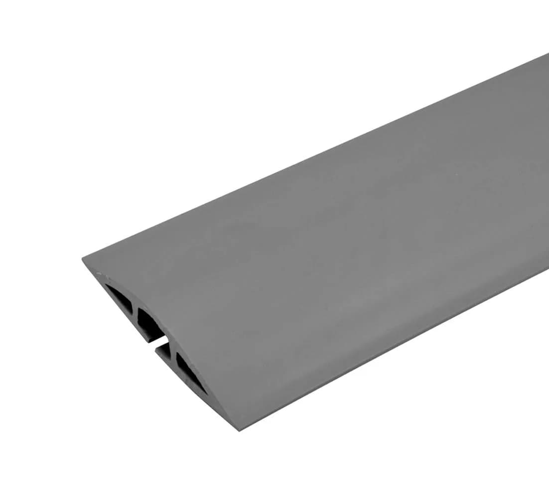 Wiremold Corduct Overfloor Cord Protector 15.24 m (50 ft) Brown | Trip-Free Cable Management for Home & Office — Gray / 5 Feet