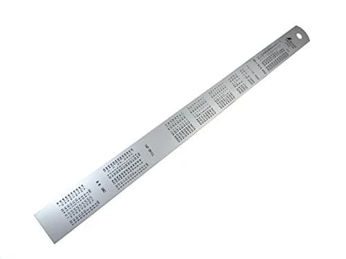 Accpo Shinwa H101-C 300 mm Rigid Metric Machinist Ruler .5 mm & mm Markings | Zero Glare Stainless Steel thumbnail 2