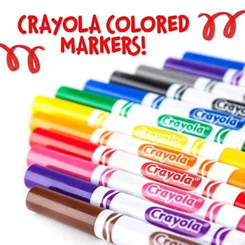 Crayola Broad Line Markers - Yellow (12ct) | Non-Toxic Water-Based Ink for Paper thumbnail 5