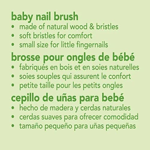 Green Sprouts Nail Brush | Soft Natural Bristles for Baby's Nails, Small Size, Green Handle thumbnail 7