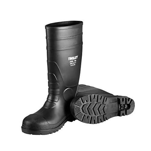 Tingley Men's G1 Steel Toe Work Boots, Black, 14 US (48 EU) | Waterproof Mid-Calf Safety Footwear thumbnail 1