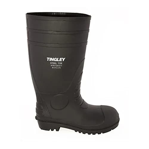 Tingley Men's G1 Steel Toe Work Boots, Black, 14 US (48 EU) | Waterproof Mid-Calf Safety Footwear thumbnail 5