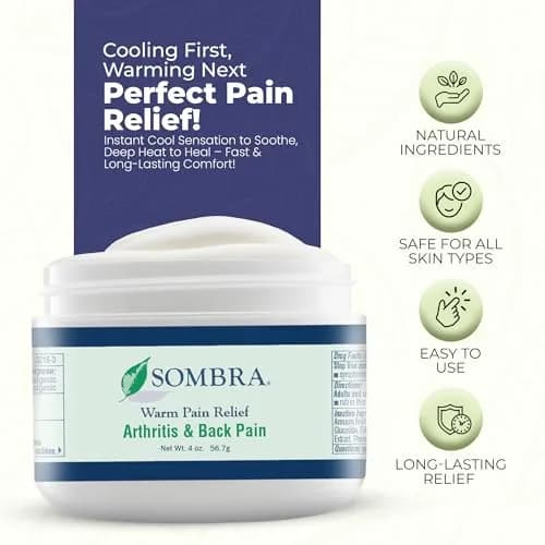 Sombra Warm Pain Relief Gel 4 oz (113.4 g) | Arthritis, Back Pain & Pre-Exercise Support thumbnail 3