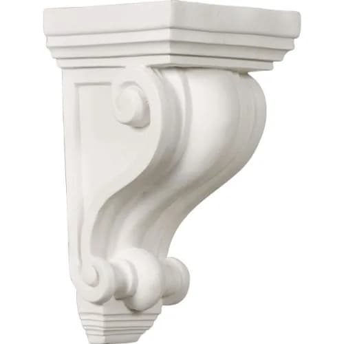 Ekena Millwork Devon Corbel 19.05cm (7 1/2in) Height, 10.16cm (4in) Width & Depth | Decorative Architectural Bracket thumbnail 1