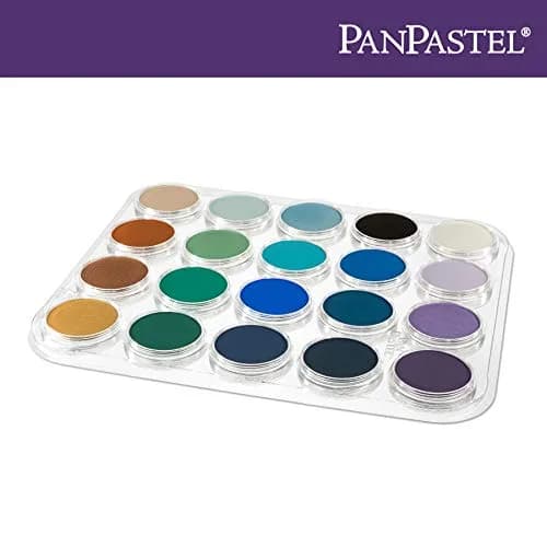 PanPastel 20-Color Artist Palette Tray with Clear Cover | Professional Art Supply for Mixing Pastels thumbnail 4