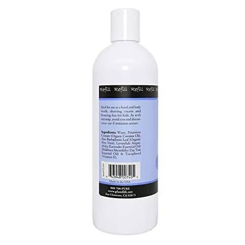 Plantlife Lavender Foam Soap Refill 473ml (16 Fl Oz) | Gentle Moisturizing Body Wash for All Skin Types thumbnail 5