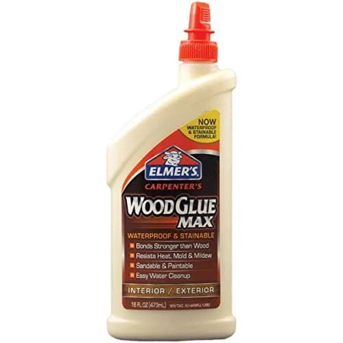 Elmer's Carpenter's Wood Glue Max Interior and Exterior 16 Ounces (473 ml) | Extra-Strength, Sandable, Paintable thumbnail 1