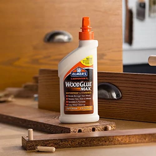 Elmer's Carpenter's Wood Glue Max Interior and Exterior 16 Ounces (473 ml) | Extra-Strength, Sandable, Paintable thumbnail 3