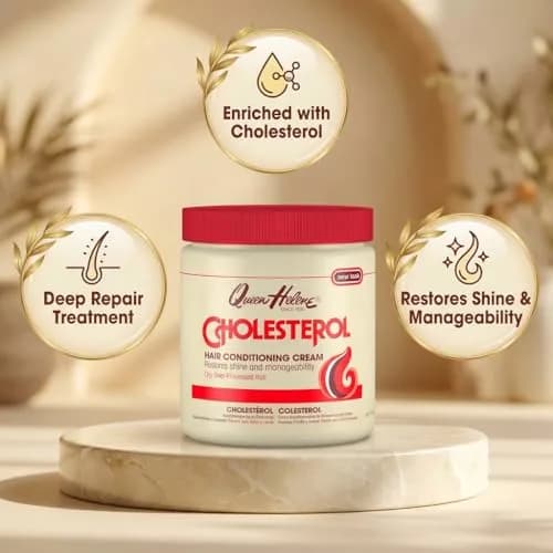 Queen Helene Cholesterol Hair Conditioning Cream 443ml (15.2 oz) | Deep Repair for Dry, Damaged Hair thumbnail 2