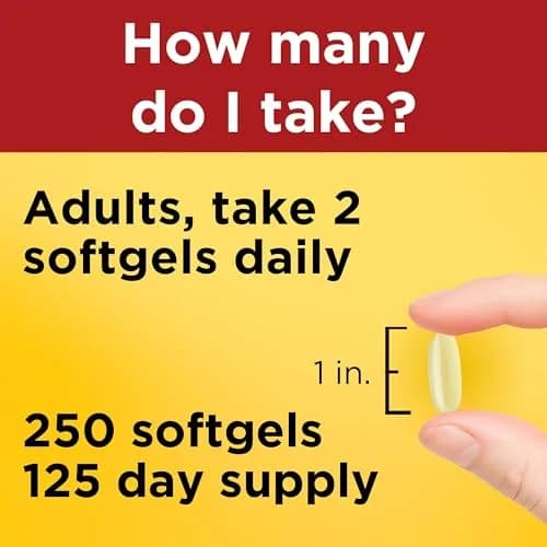 Nature Made Fish Oil Omega 3 Supplements 1000mg Softgels 250 Count thumbnail 4