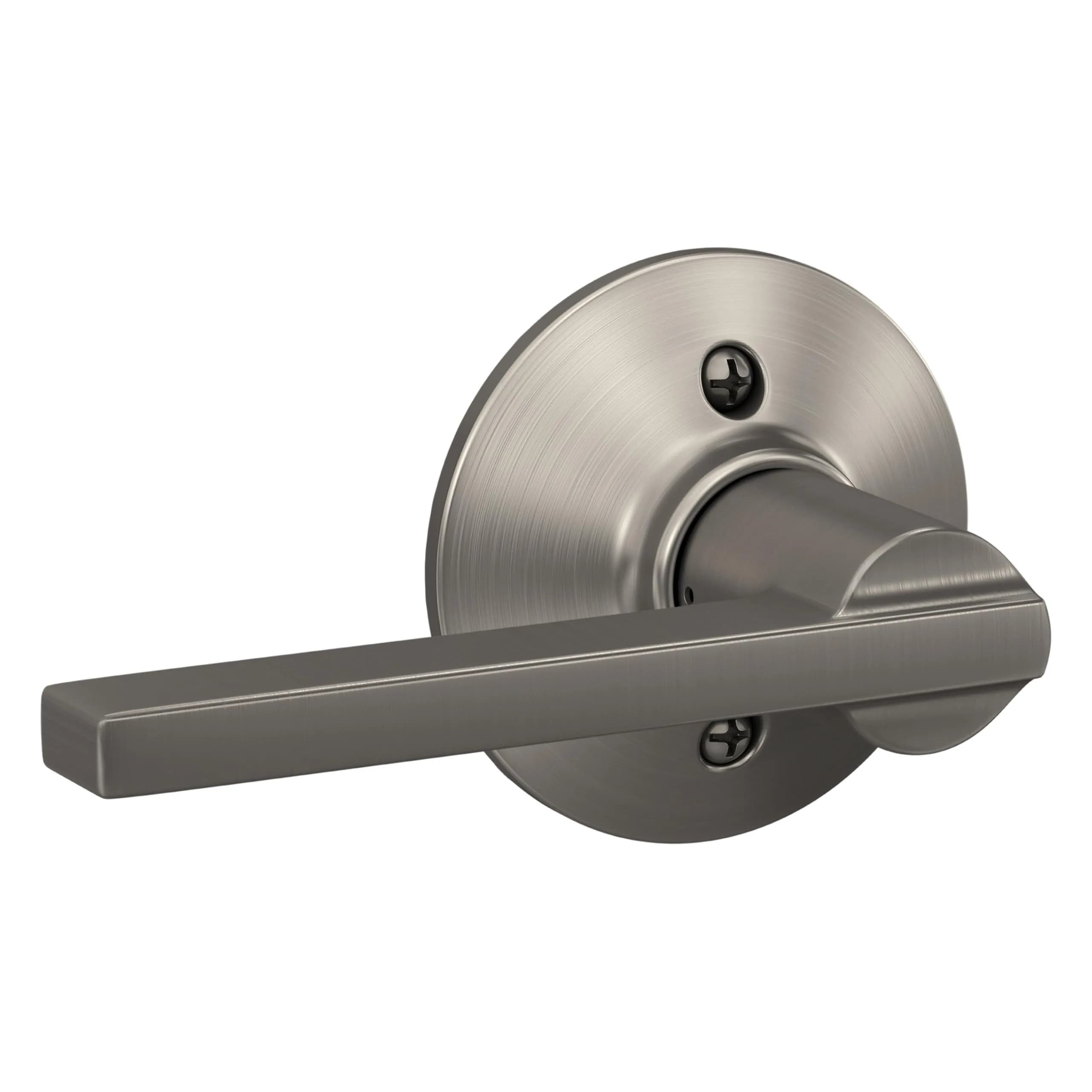 SCHLAGE Latitude Dummy Door Handle, Satin Nickel (Zinc) | Reversible, Decorative Pull