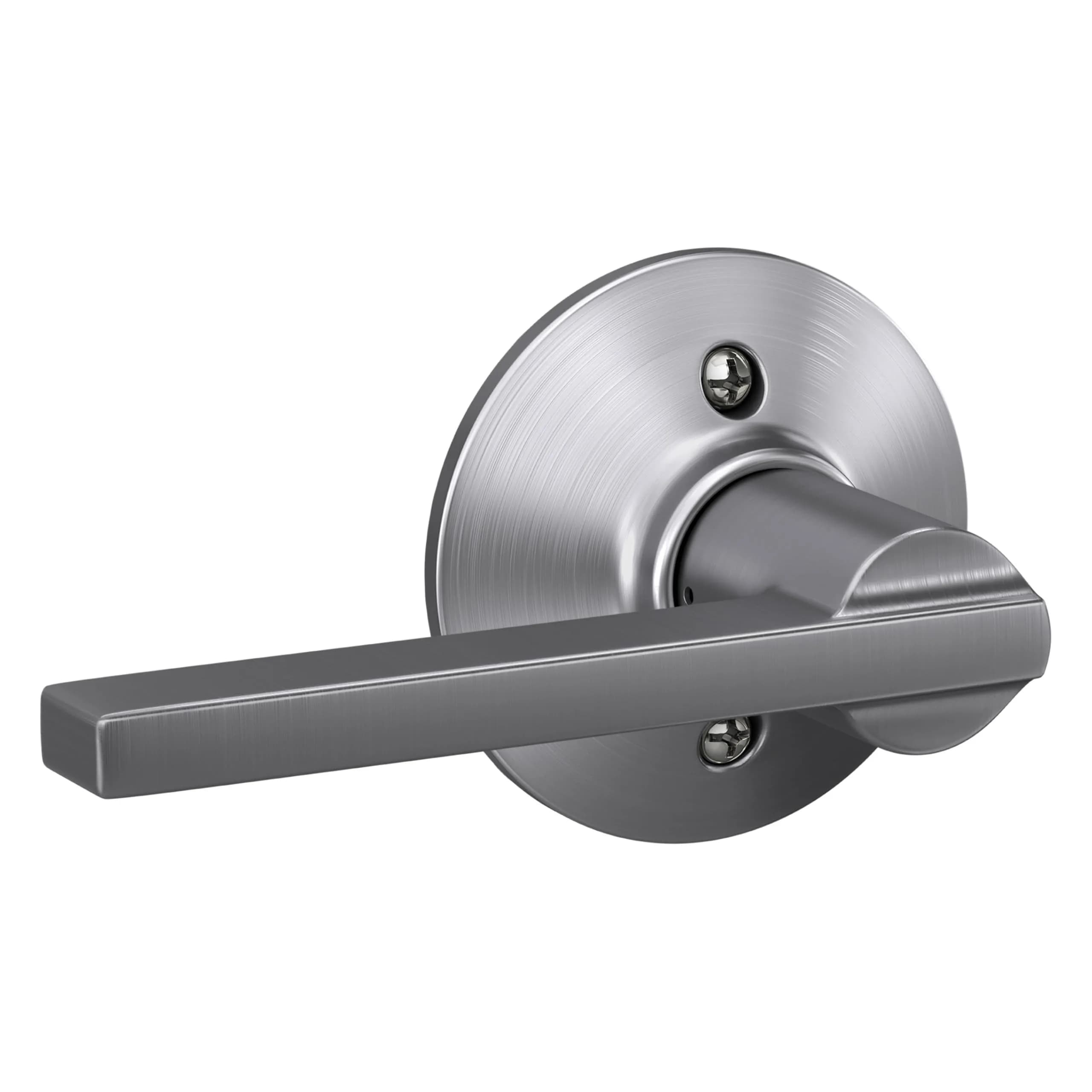 SCHLAGE Latitude Non-Turning Dummy Door Handle, Satin Chrome | Decorative Pull for Doors