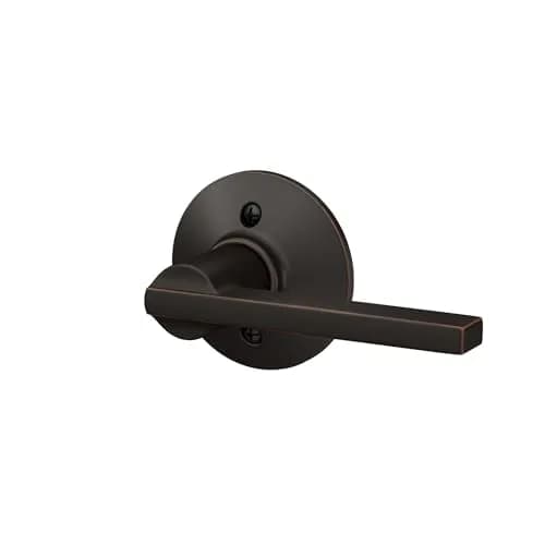 SCHLAGE Latitude Dummy Door Handle, Aged Bronze | Decorative Pull for Doors Without Latches thumbnail 5
