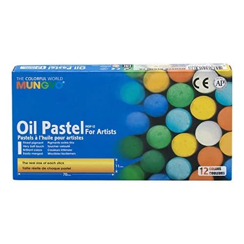 MUNGYO Gallery Oil Pastels Cardboard Box Set of 12 Assorted Colors | Vibrant, Easy-to-Blend Art Supplies for Students thumbnail 7