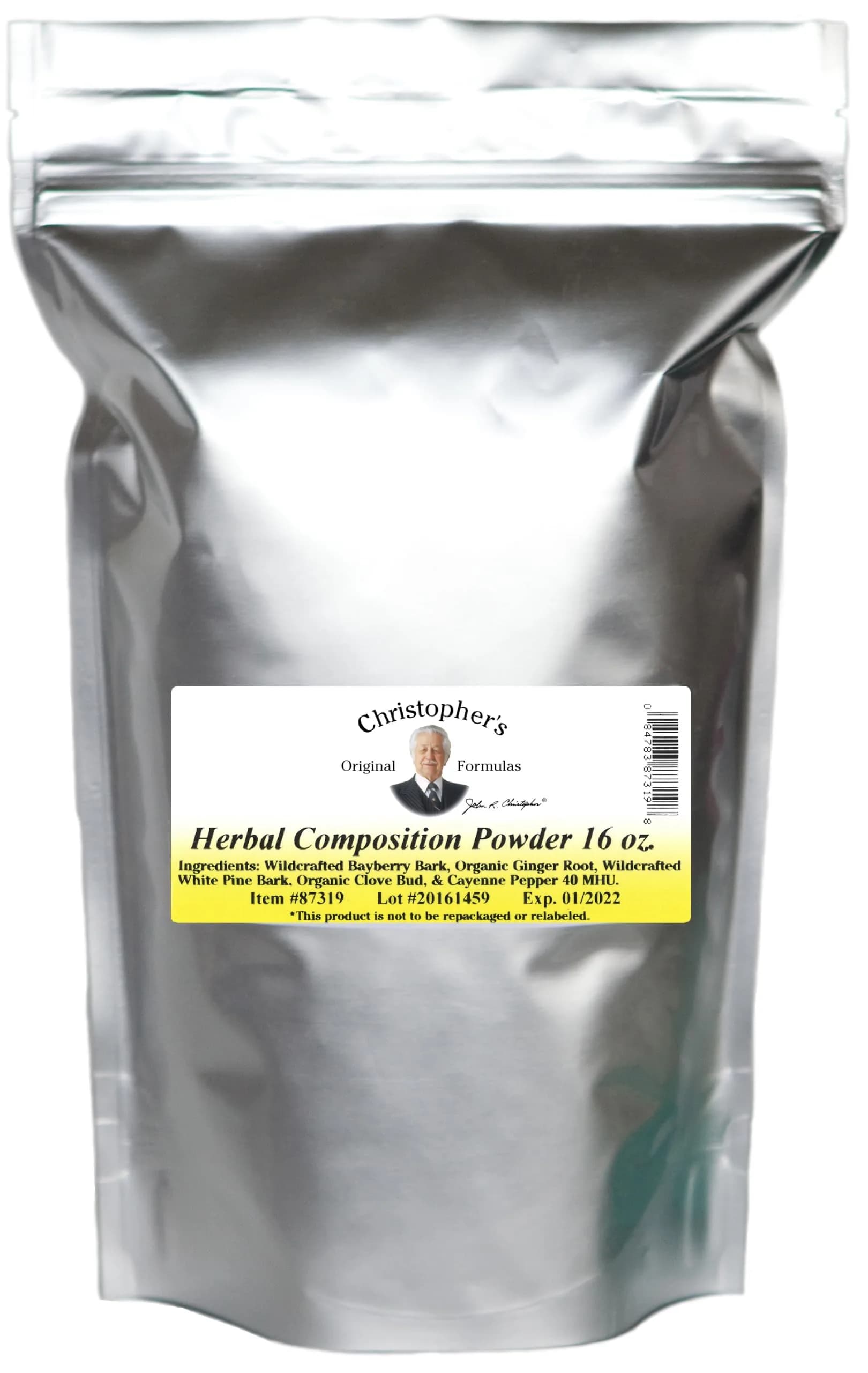 Christopher's Original Formulas Herbal Composition Powder 16 OZ | Herbal Powder for Baby Care & Skin Care - main product image