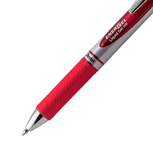 Pentel EnerGel Deluxe RTX Retractable Liquid Gel Pen, Red Ink, 0.7mm Medium Tip, 2 Pack | Smooth Ink Flow thumbnail 3