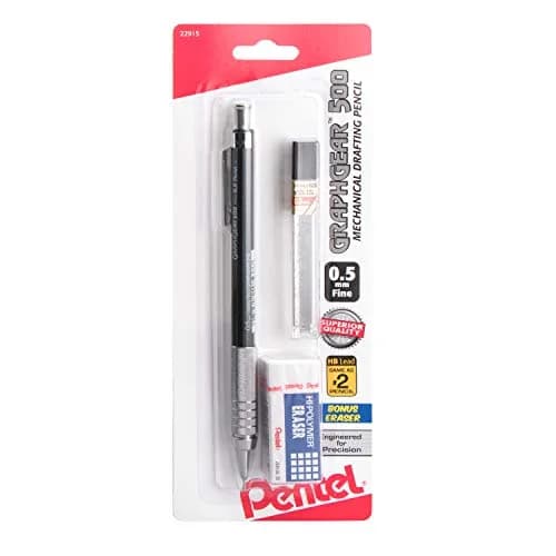 Pentel GraphGear 500 Mechanical Drafting Pencil 0.5mm | Engineering Drawing Precision thumbnail 1