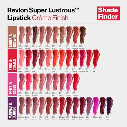 Revlon Super Lustrous Lipstick, 674 Coral Berry, 0.15 oz (4.2 g) | Creamy Color with Conditioning Formula thumbnail 7