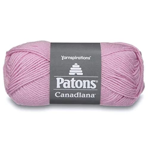 Patons Canadiana Yarn Solids Cherished Pink Worsted Weight | 100% Acrylic, 100g (3.5oz) / 205yds thumbnail 1