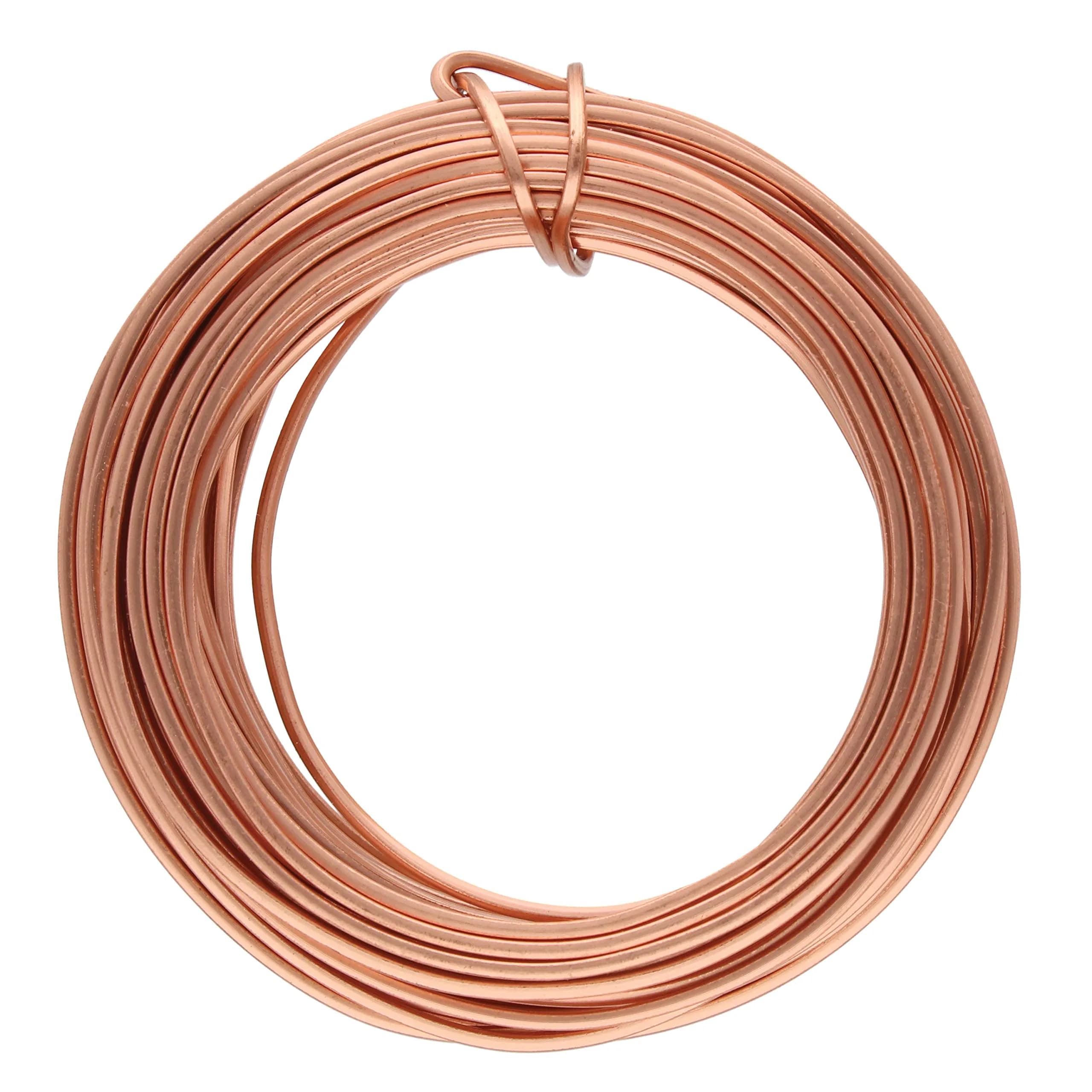 The Beadsmith Square Craft Wire - Soft Temper Beading Wire, Gold Color, 18 Gauge (0.04 inches / 1 mm), 4 Yards — Copper / 21 Gauge, 7 Yard Coil