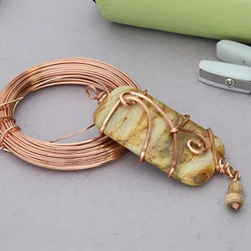 The Beadsmith Square Craft Wire - Soft Temper Beading Wire, Copper Color, 21 Gauge, 6.4 meters (7 Yards) | Malleable & Durable for Jewelry Making thumbnail 6
