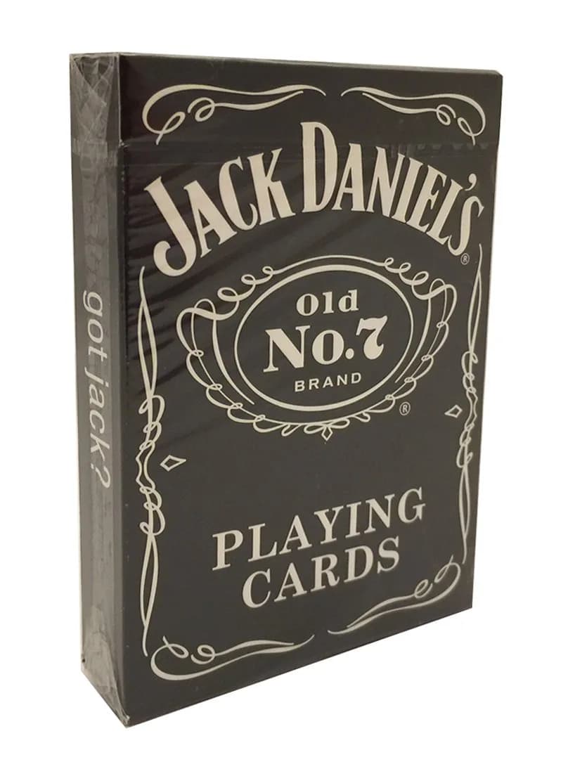 Gift Item Jack Daniel's Bicycle Playing Cards Poker Size | Officially Licensed Vintage Artwork — Black