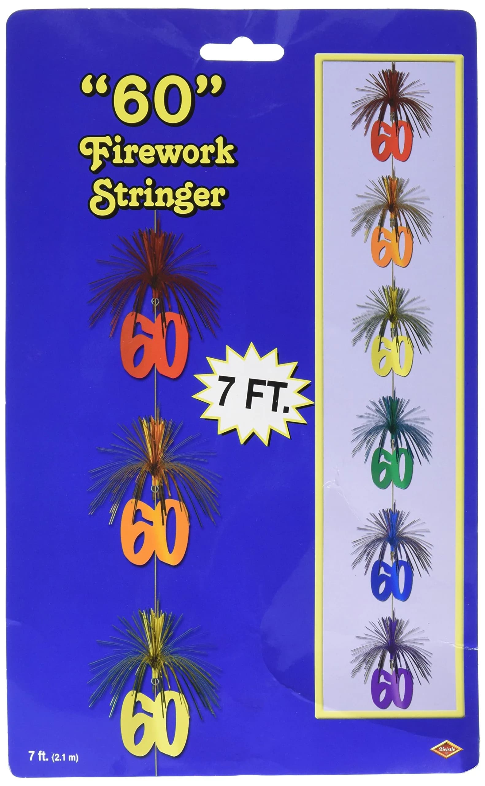 Beistle 60" Firework Stringer Party Accessory, Multi Color | Festive Occasions - main product image