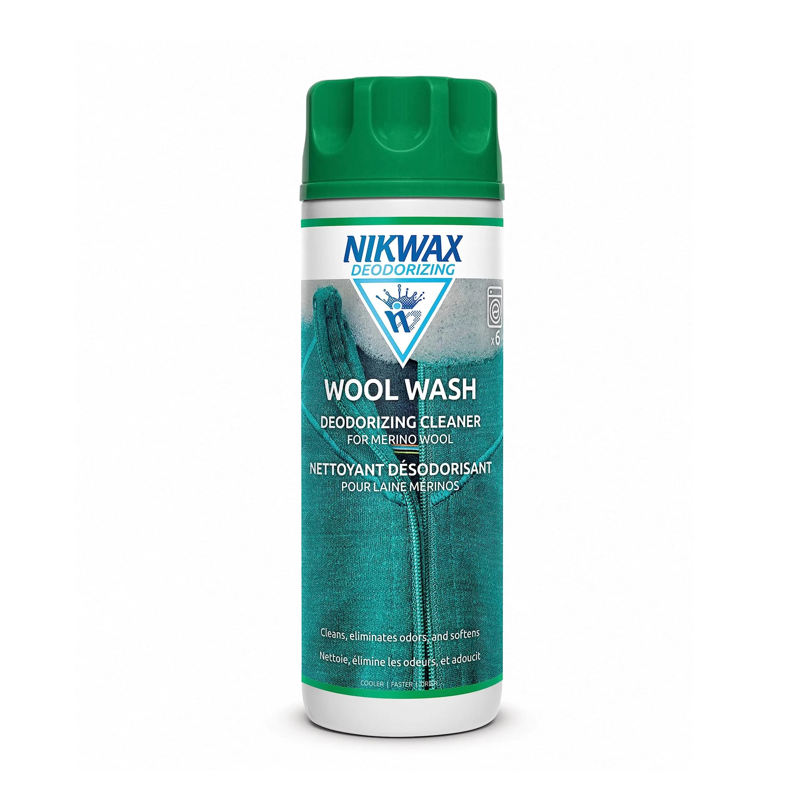 Nikwax Wool Wash 300ml | Deodorize & Safely Clean Merino Wool Base Layers - main product image