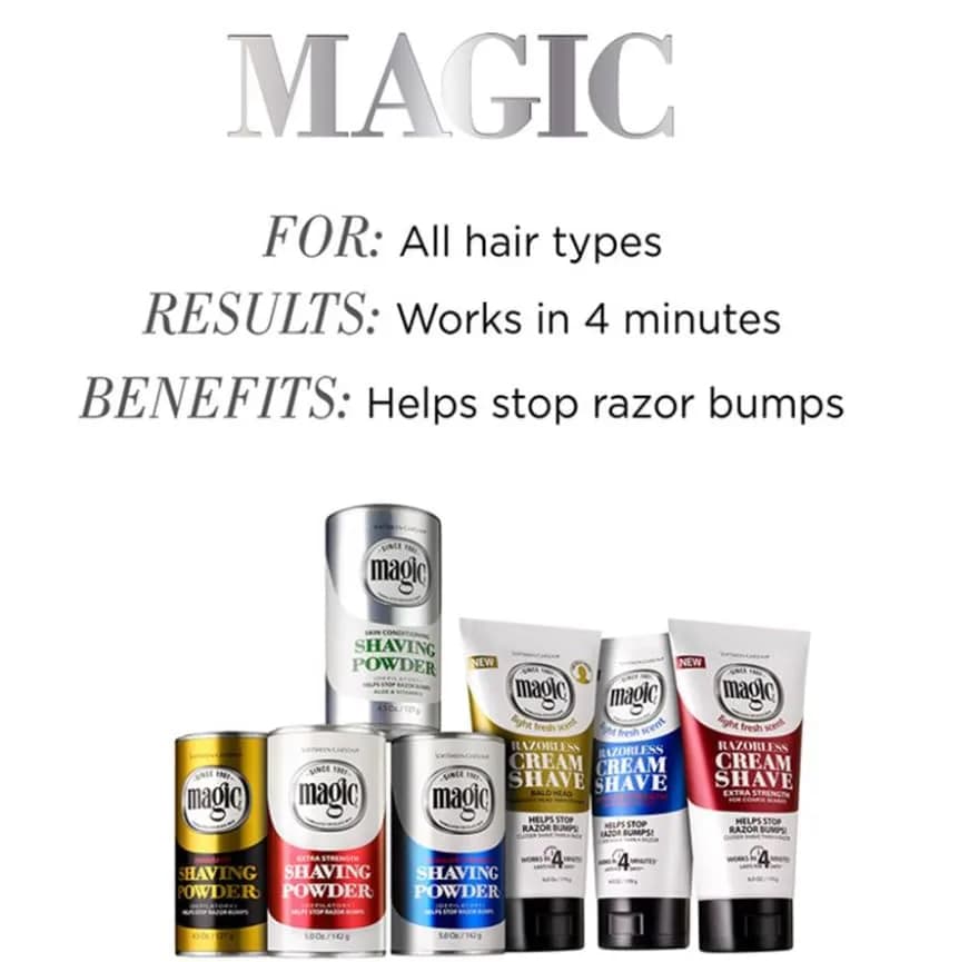 SoftSheen-Carson Magic Razorless Shaving Powder 127 g (4.5 oz) | Stops Razor Bumps Since 1901 thumbnail 10