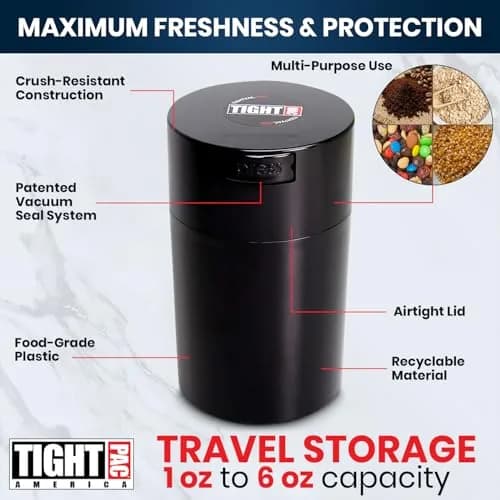 Tightpac Food Storage Container 0.57L | Airtight Vacuum Seal for Dry Goods & Snacks thumbnail 4