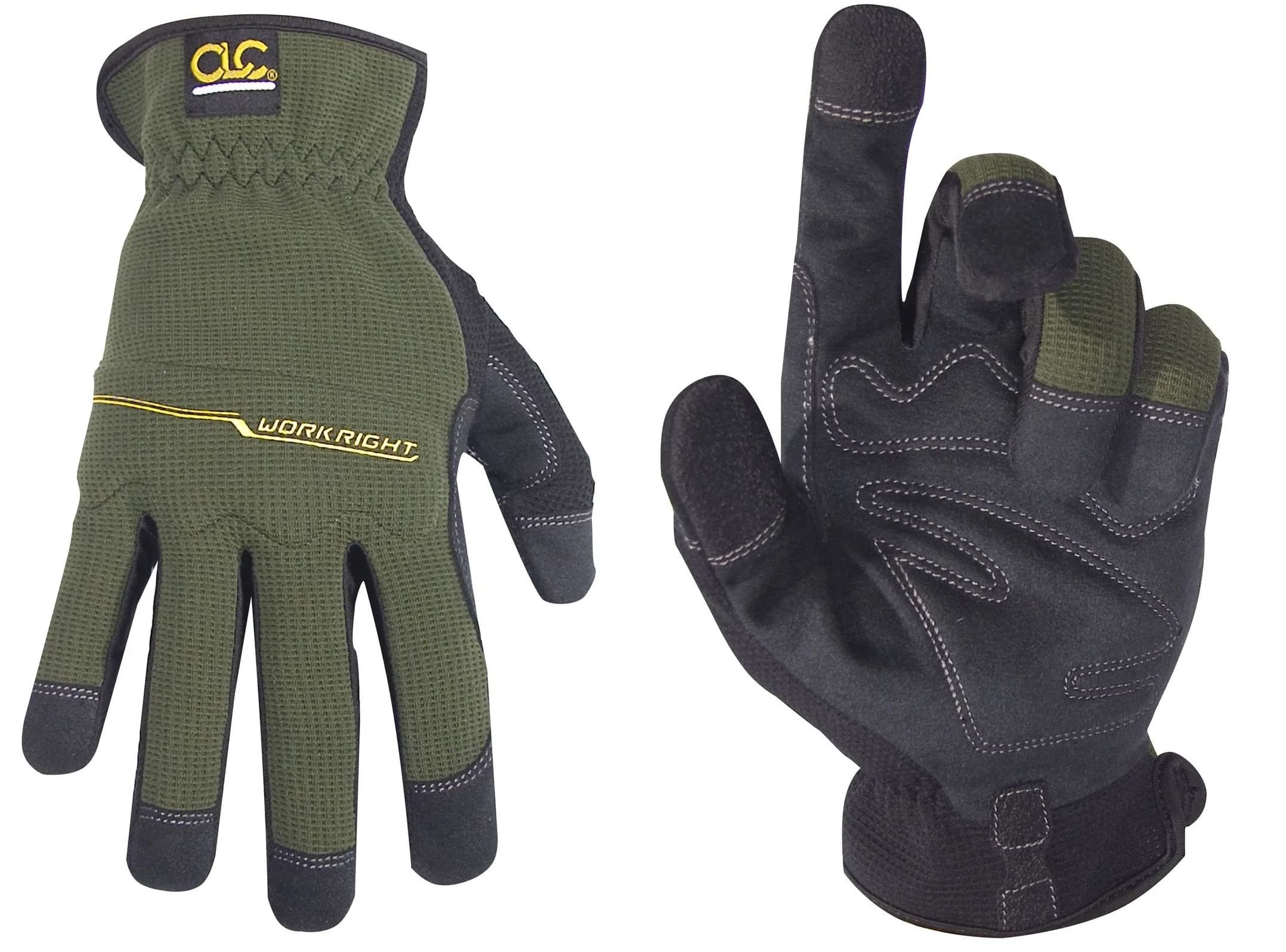 Custom Leathercraft Workright Open Cuff Flex Grip Work Gloves Large | Durable, Flexible & Comfortable - main product image