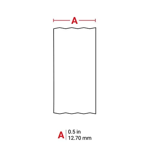 Brady Extreme-Temp Resistant Label M21-500-461 1.27cm (0.5") x 6.4m (21') Black on White | Lab & Equipment Tracking thumbnail 3