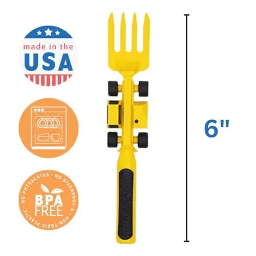 Constructive Eating Construction Plate and Utensils Set - 4-Piece Toddler Dinnerware thumbnail 5