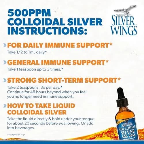 Natural Path Silver Wings Colloidal Silver 500ppm 2 fl oz (59ml) thumbnail 4