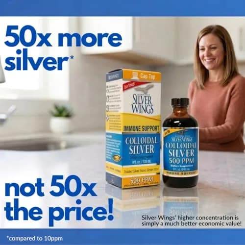 Natural Path Silver Wings Colloidal Silver 500 PPM (236ml / 8 Fl Oz) thumbnail 3