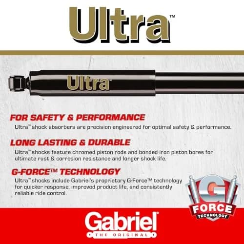 Gabriel G51783 Ultra Rear Shock Absorbers for 07-11 Toyota Yaris | 24.41 in (62.00 cm) Extended Length thumbnail 3