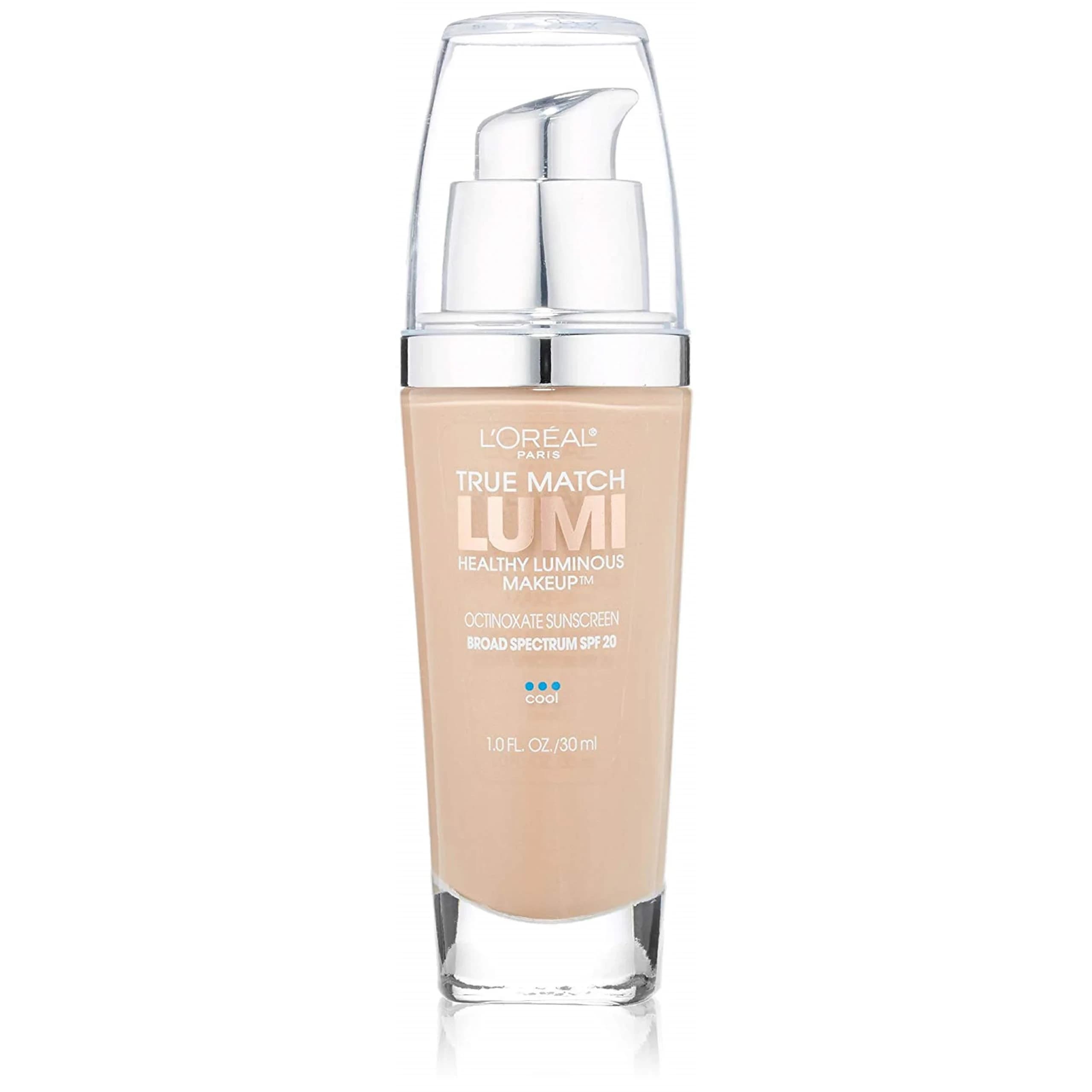 L'Oreal Paris True Match Lumi Healthy Luminous Makeup Creamy Natural 25ml (0.811 Fl Oz) Pack of 2 | Luminous Finish for All Skin Types thumbnail 1