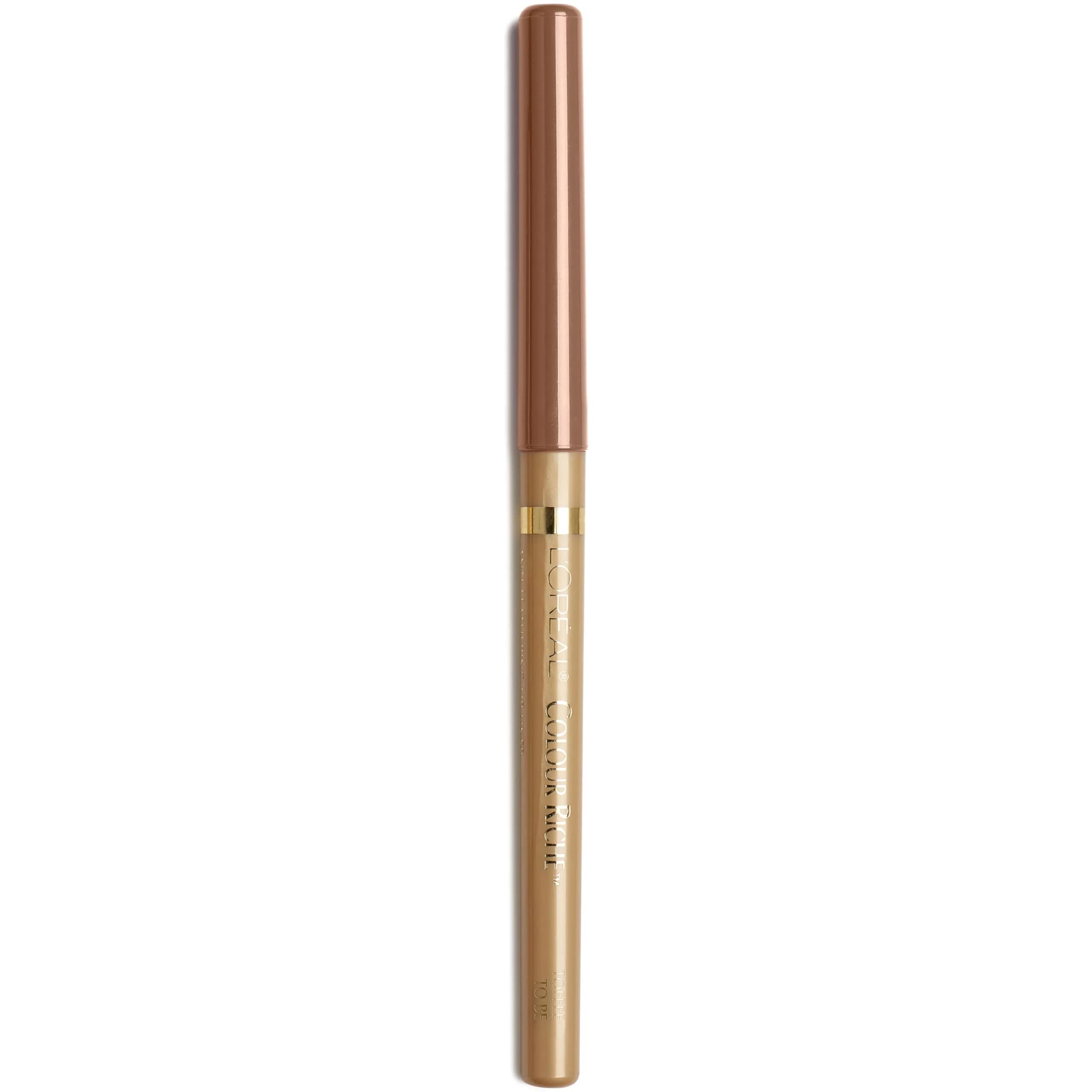 L'Oreal Paris Colour Riche Lip Liner Pencil, Creamy Lip Contour with Omega 3 & Vitamin E, Toffee To Be (Deep Brown) | Supports Bold Lips - main product image