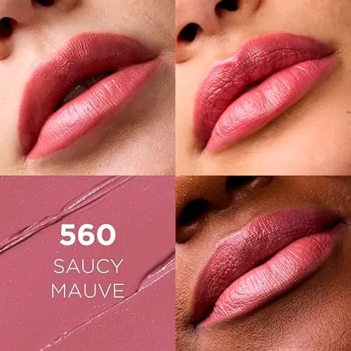 L'Oreal Paris Colour Riche Lipstick, Saucy Mauve | Creamy Hydrating Satin Finish with Argan Oil & Vitamin E thumbnail 2