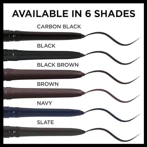 L'Oreal Paris Infallible Never Fail Mechanical Eyeliner Pencil, Carbon Black 0.23g (0.008 oz) | Smudge-Proof Up to 16HR thumbnail 5