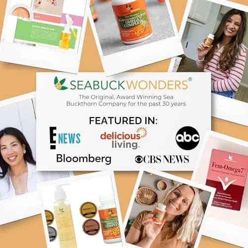 SEABUCKWONDERS Organic Sea Buckthorn Oil Omega-7 Complete, 120 Softgels thumbnail 8